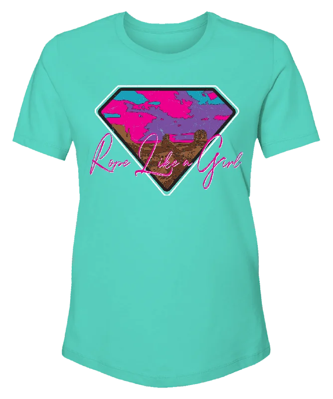 Limited Offer "Rope Like A Girl" Turquoise T-shirt