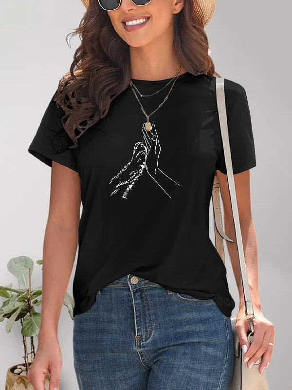Weekend Specials to Celebrate Graphic Round Neck Short Sleeve T-Shirt