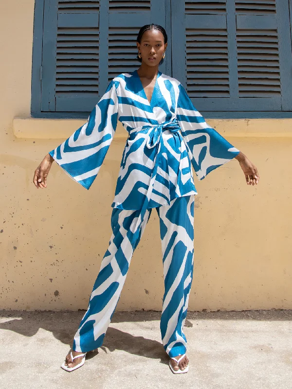 Flash Sale Mini Kimono - Lava Blu