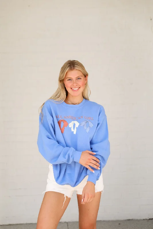 Buy Now All American Girl Sweatshirt - Blue