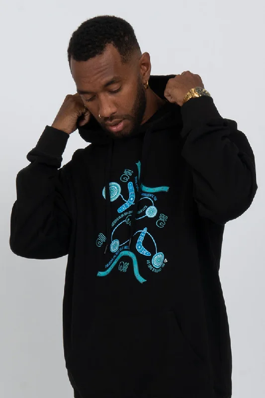 Weekend Special Deadly Dads Black Premium Cotton Blend Unisex Hoodie