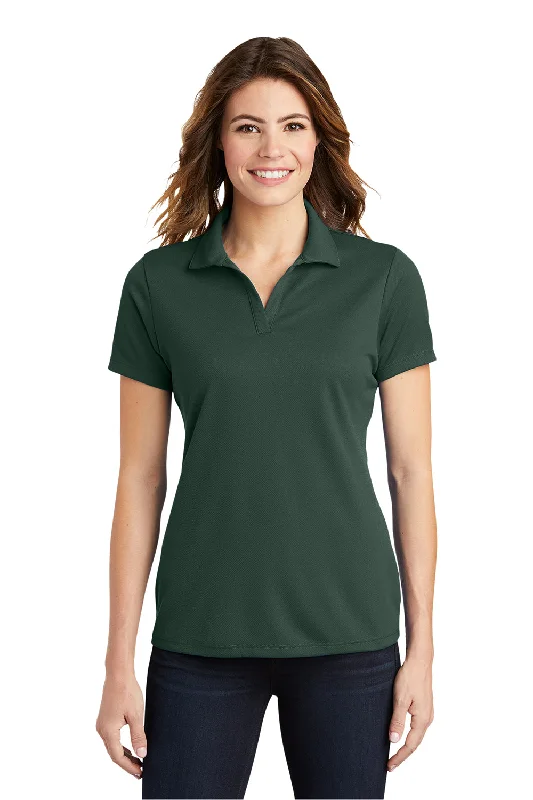 Time-Sensitive Sport-Tek Womens RacerMesh Moisture Wicking Short Sleeve Polo Shirt - Dark Forest Green Time-Sensitive Sport-Tek Womens RacerMesh Moisture Wicking Short Sleeve Polo Shirt - Dark Forest Green