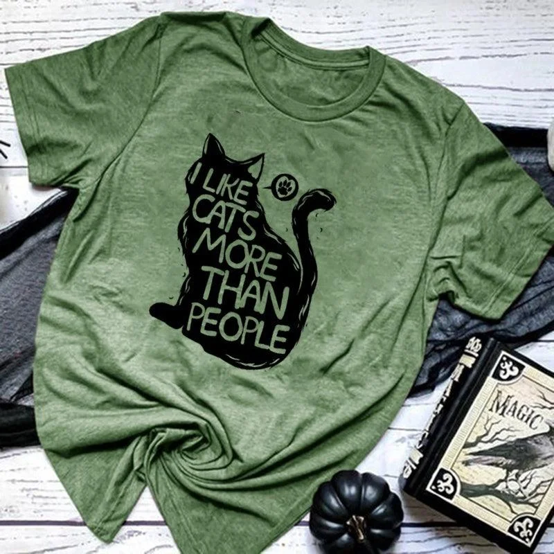 Price Drop I LIKE CATS MORE TEE