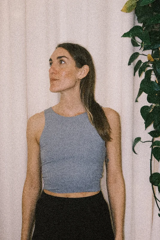 Inventory Reduction crop top - aria - sky