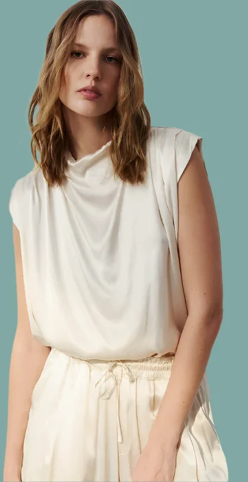 Hurry In Sevan Satin Top