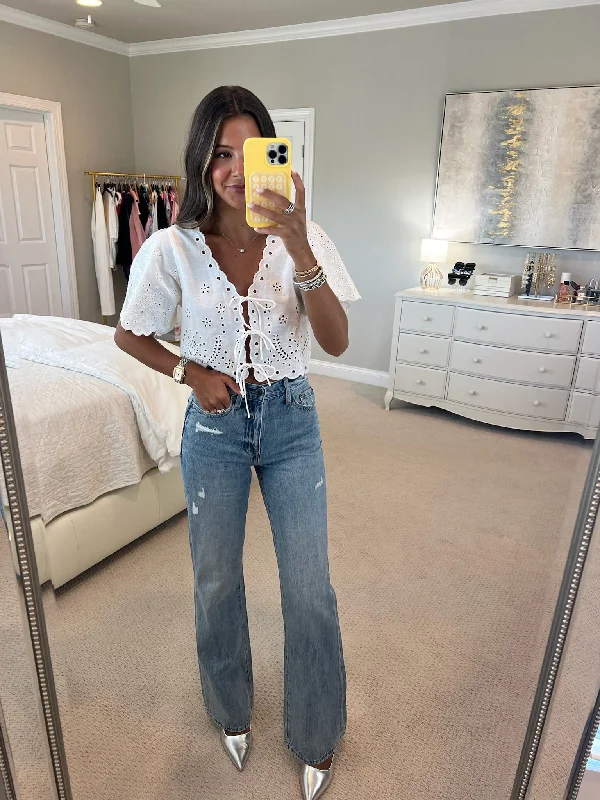 Weekend Bargains to Enjoy Tatum Top - Off White