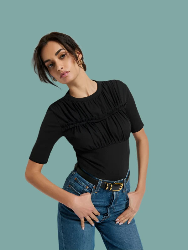 Great Bargain Lilia Rouched Top