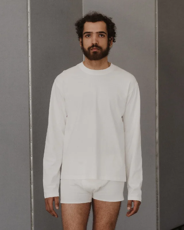 Final Markdown Briar Long Sleeve Tee - Regenerative Cotton Jersey - Undyed