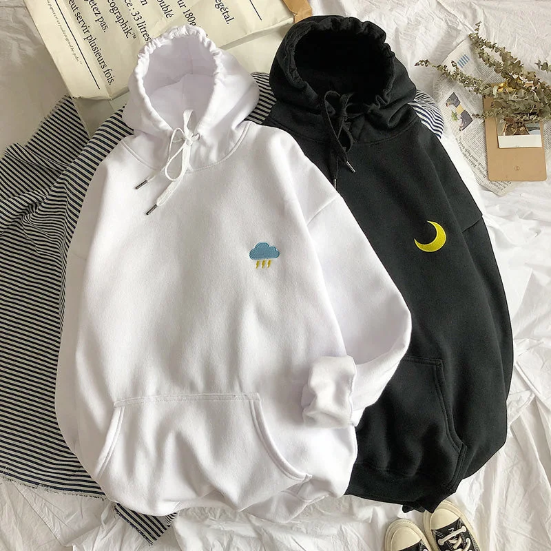 Act Fast Weather Moon Hoodie AD11977