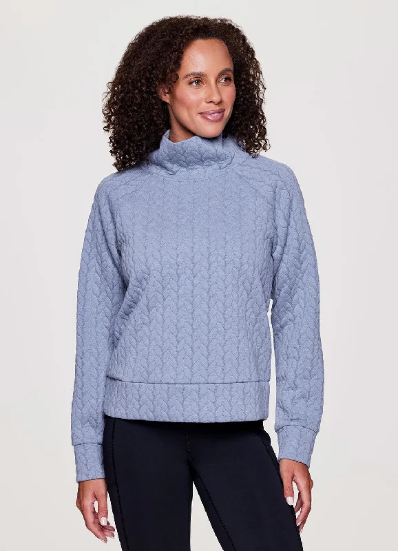 Discount Mania Lennox Cable Cowl Neck Pullover