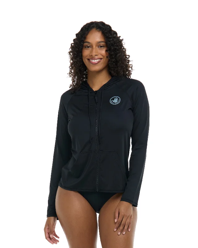 Now or Never Smoothies Barbara Hoodie Rashguard - Black