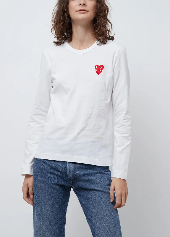 Limited Availability T291 Double Heart Long-sleeve T-shirt