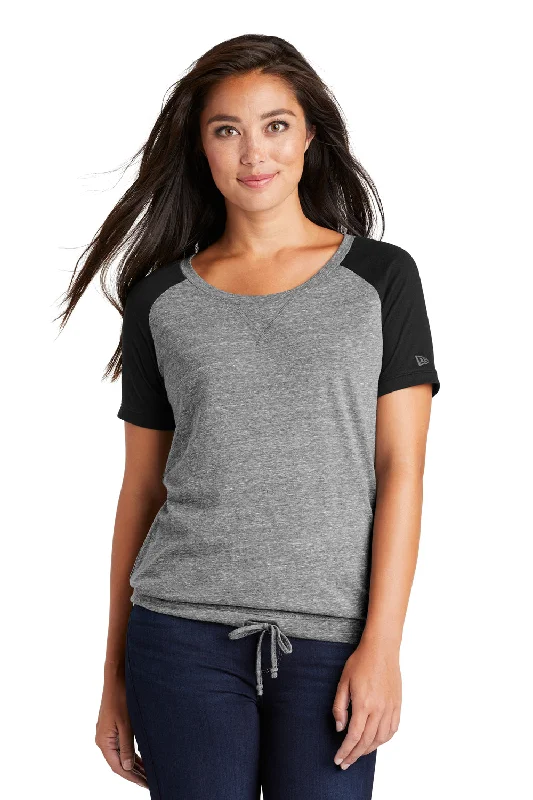 Weekend Offers You Can't Ignore New Era Womens Performance Cinch Moisture Wicking Short Sleeve Wide Neck T-Shirt - Shadow Grey Weekend Offers You Can't Ignore New Era Womens Performance Cinch Moisture Wicking Short Sleeve Wide Neck T-Shirt - Shadow Grey