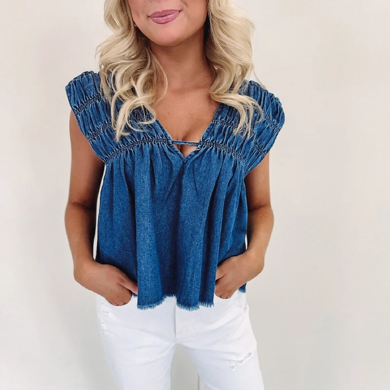 Weekend Bargains to Snag Cassie Denim Top