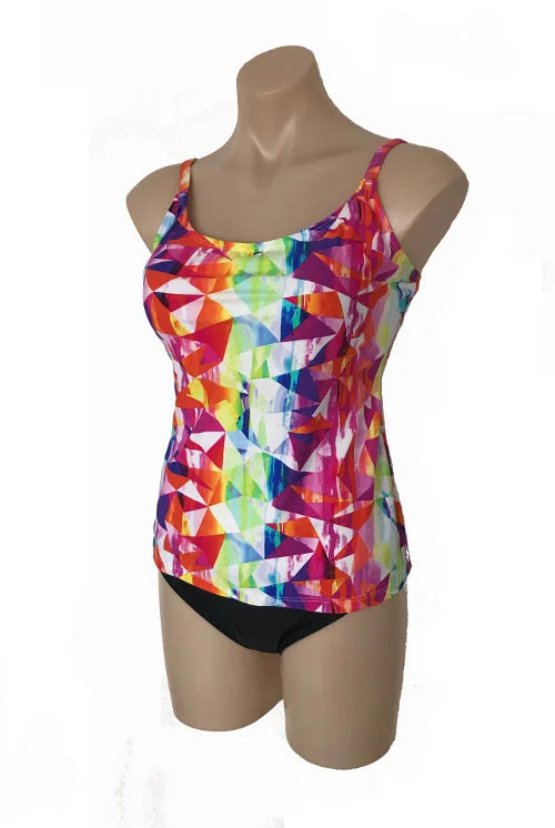 Pay Less Ocean Curl - Tankini Honey - Triangle Print