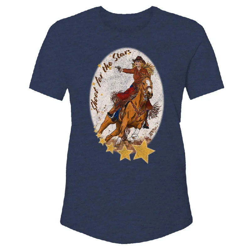 Deal Zone "Shoot for the Stars" Navy Heather T-shirt
