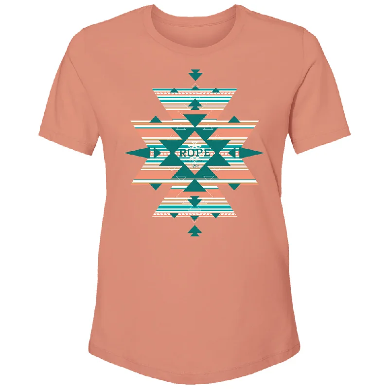 Lowest Prices "Tucson" Terracotta w/Mint/Turquoise Logo T-shirt
