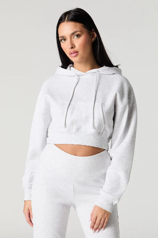 Special Savings Soft Fleece Cropped Hoodie