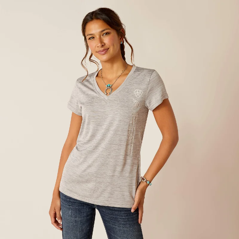 Weekend Discounts to Indulge In Women's Ariat Laguna Logo Baselayer T-Shirt #10049023 Weekend Discounts to Indulge In Women's Ariat Laguna Logo Baselayer T-Shirt #10049023