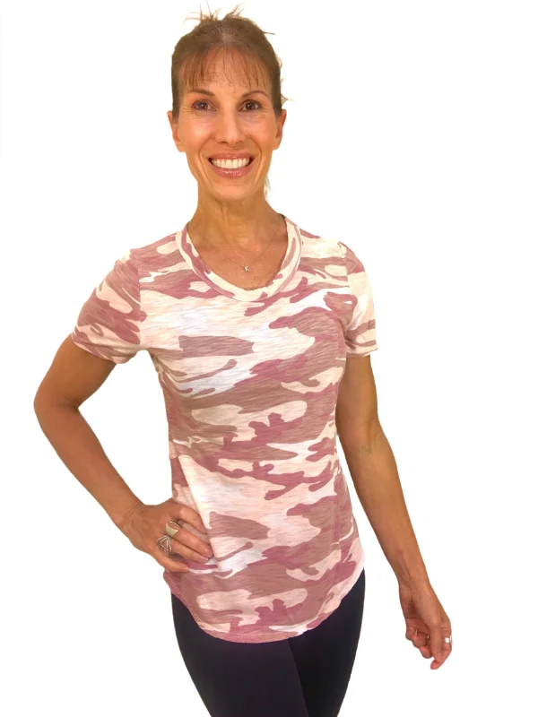 Discount Deals TLA Pink Camouflage T-Shirt