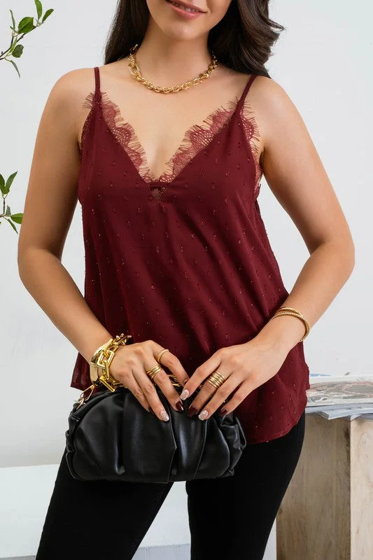 Deal Alert Amber Swiss Dot Cami