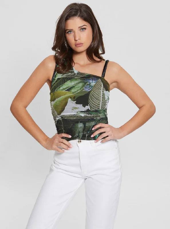 Weekend Specials to Savor Eco Moonlit Tropic Garden Dinah Top