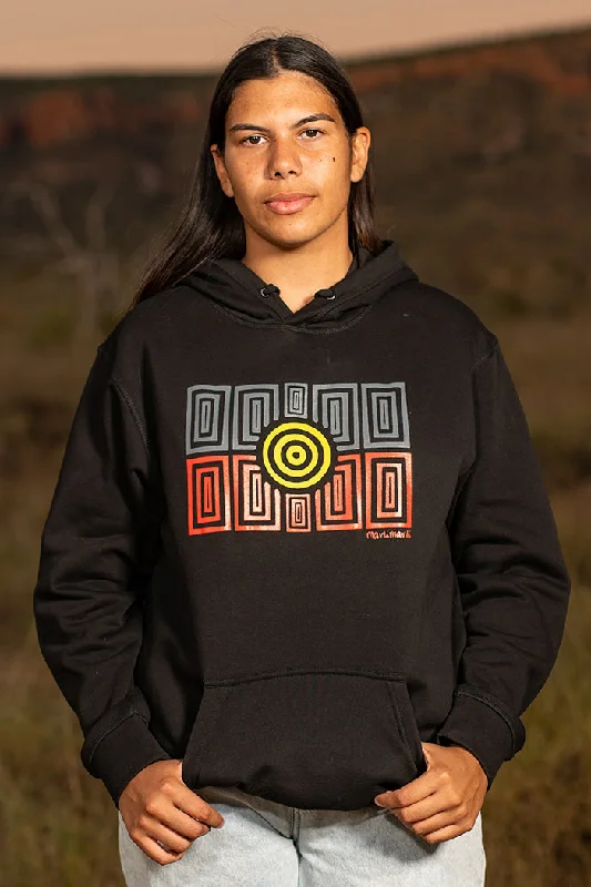Super Bargain Strong Community Black Premium Cotton Blend Unisex Hoodie
