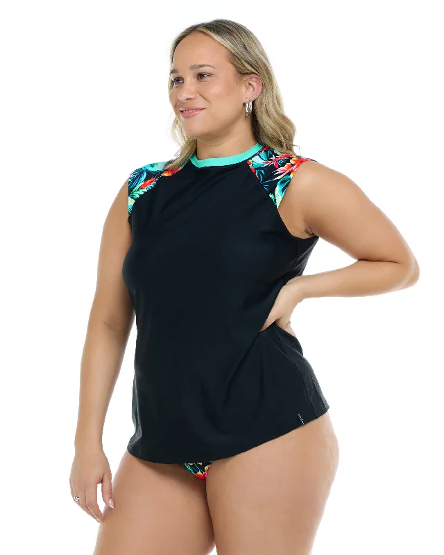 Big Discounts Colola Exhale Plus Size Rashguard - Colola / Black