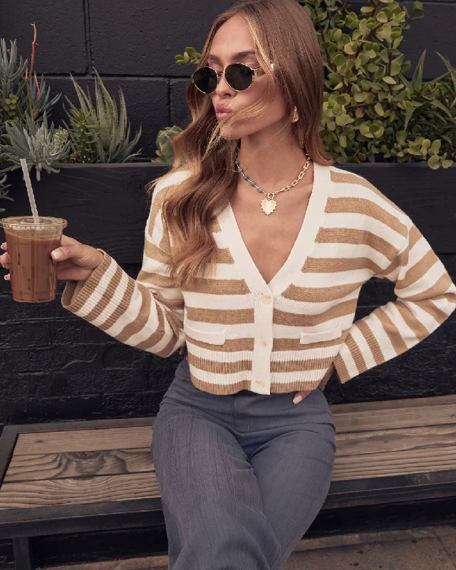 Final Sale Grisella Striped Cropped Cardigan