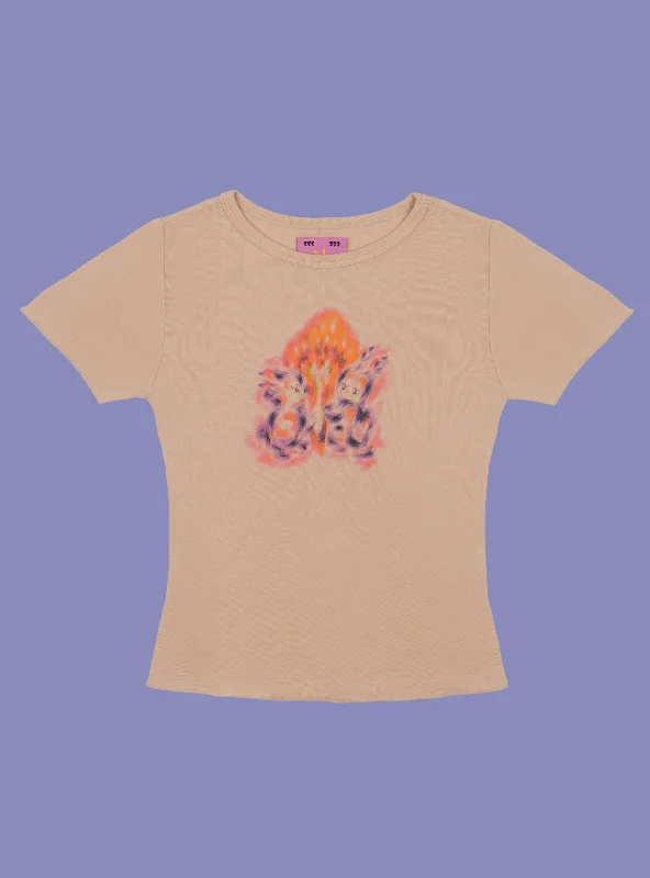 Super Deal Flame Bunnies Baby Tee