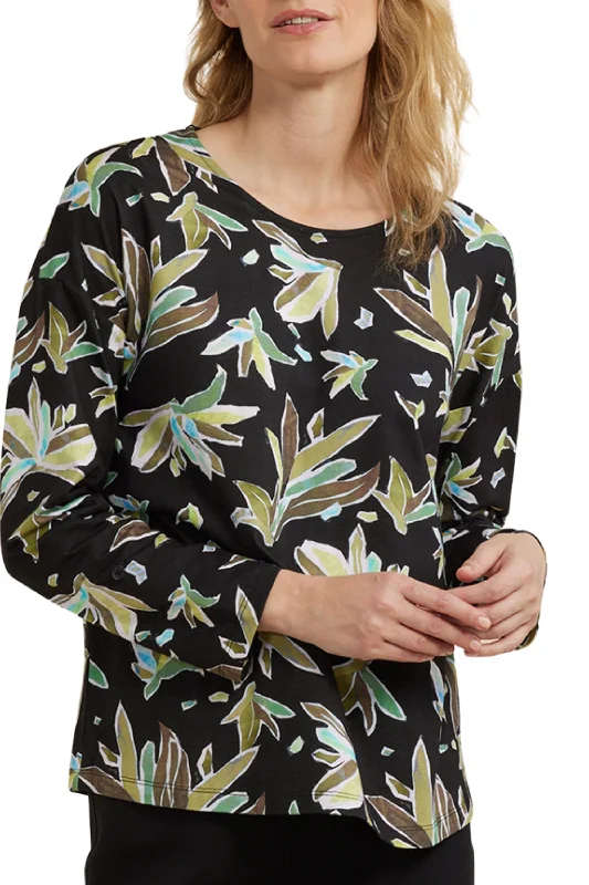 Hot Buy LEAF CRYSTAL PRINT TEE - YT24W7481