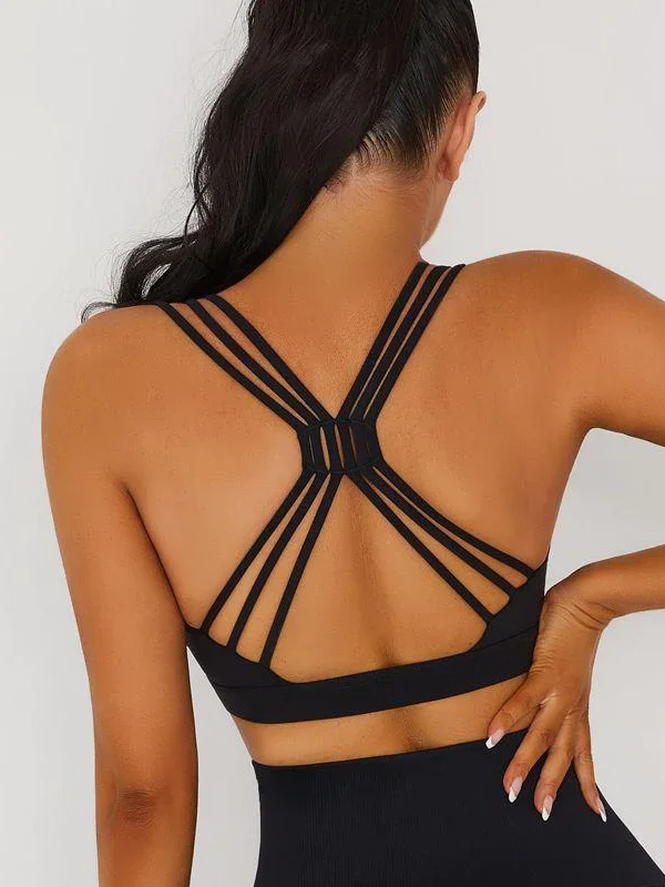 Quick Sale ZASUWA Female Cross Back Sports Sports Bras