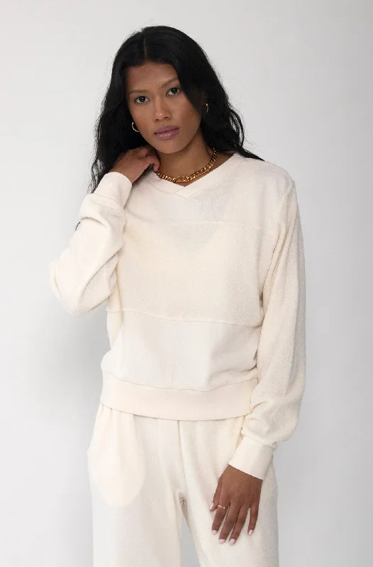 Closeout Sand Reverse Pullover