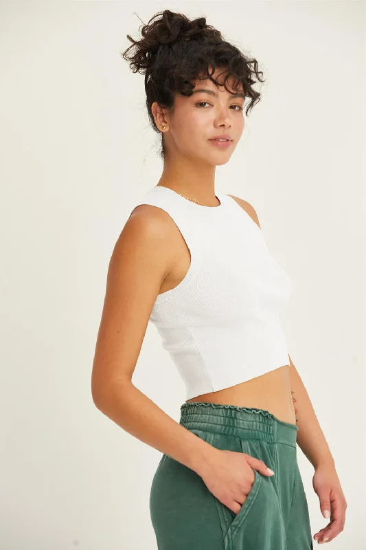 Weekend Discounts to Indulge In HYFVE Ribbed Knit Cropped Tank