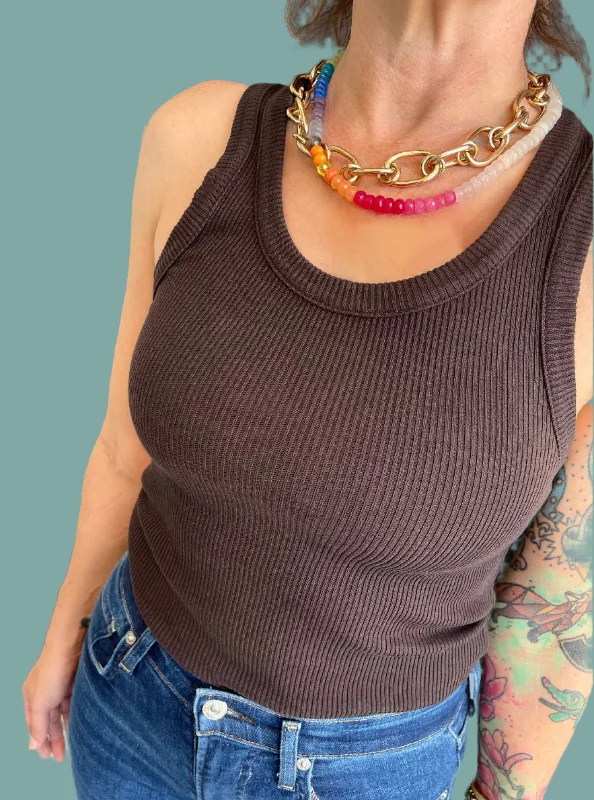 Don’t Miss Out Poppy Tank - Bean