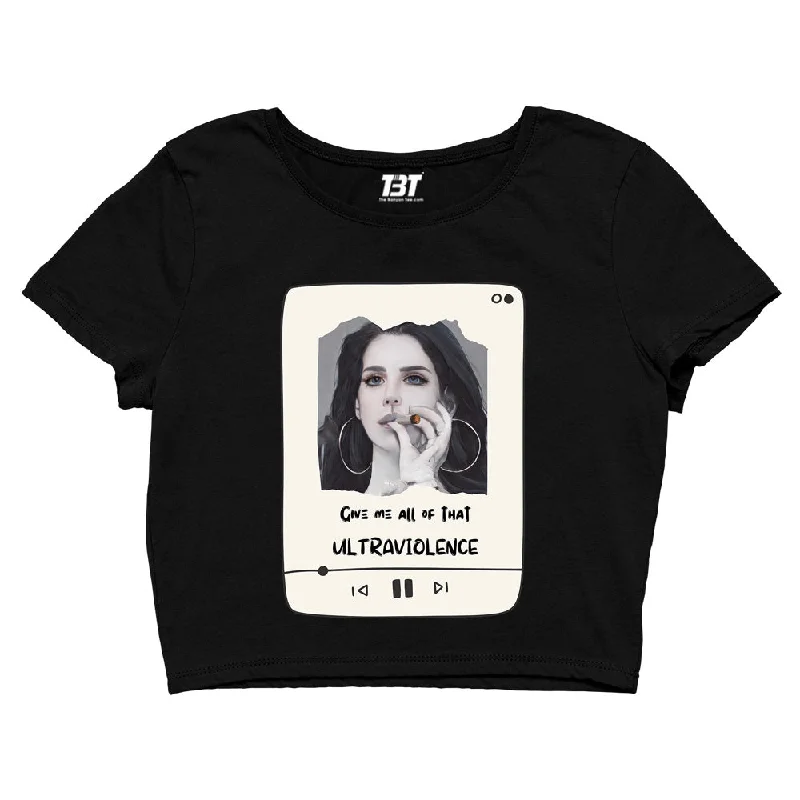 Special Savings Lana Del Rey Crop Top - Ultraviolence