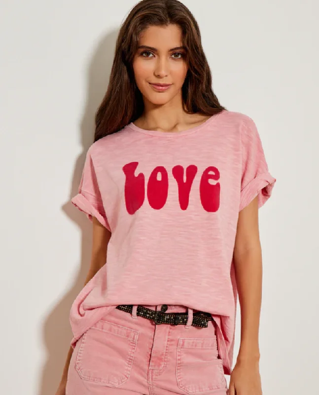 Super Bargain Five Bubblegum Ruby Pink Love T-Shirt
