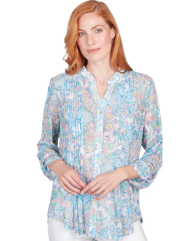 Special Price Ruby Road Garden Variety Paisley Knit Top