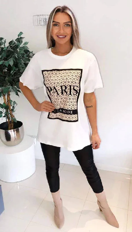 Year-End Sale " PARIS A LA MODE " Oversized T-Shirt