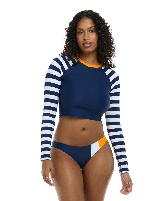 Special Savings Maritime Let It Be Crop Rashguard - Midnight / Maritime