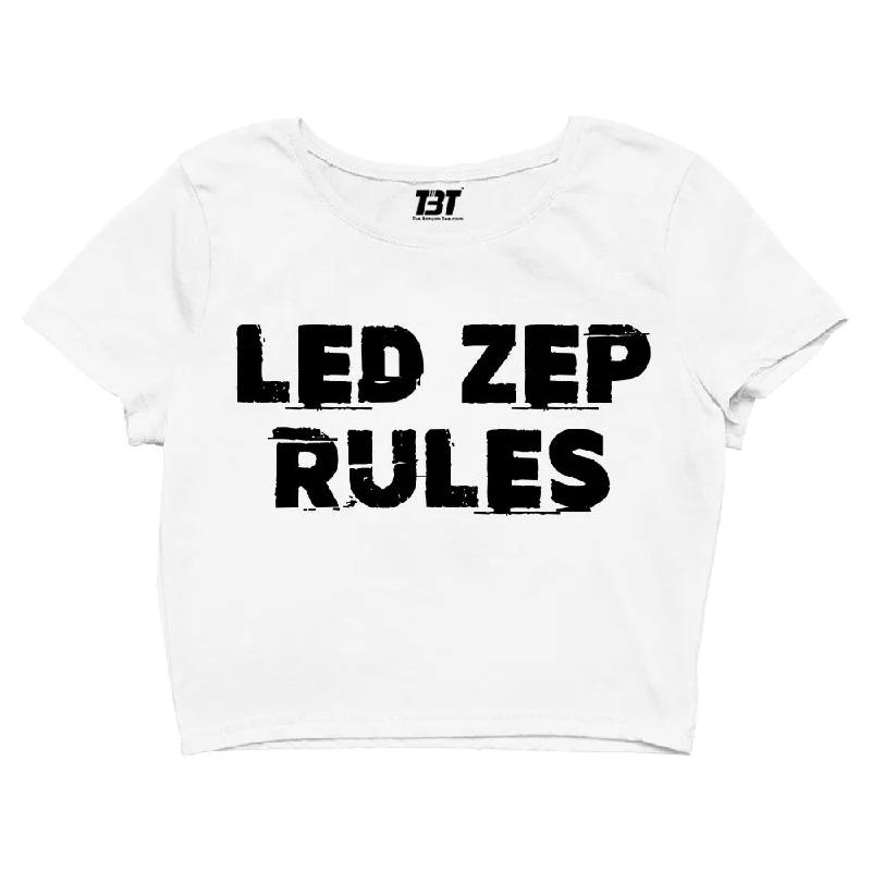 Deal Alert Led Zeppelin Crop Top - Led Zep Rules