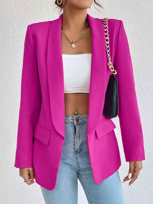 Super Sale Shawl Collar Long Sleeve Blazer