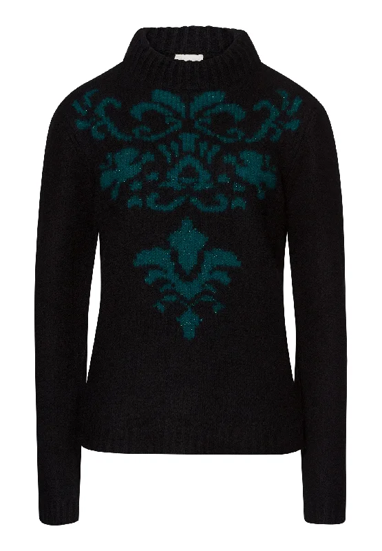 Super Sale Marlene Wool and Cashmere Knit Pullover | Black 78870-2554