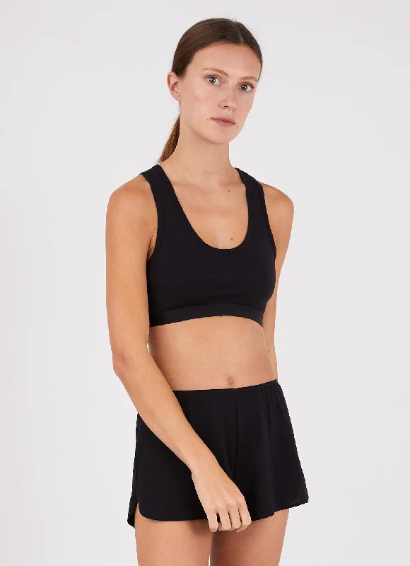 Shop the Weekend Away Women's Crop Top in Black