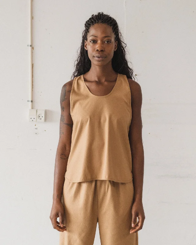 Price Cut Apron Top - Wild Silk - Bath Brown