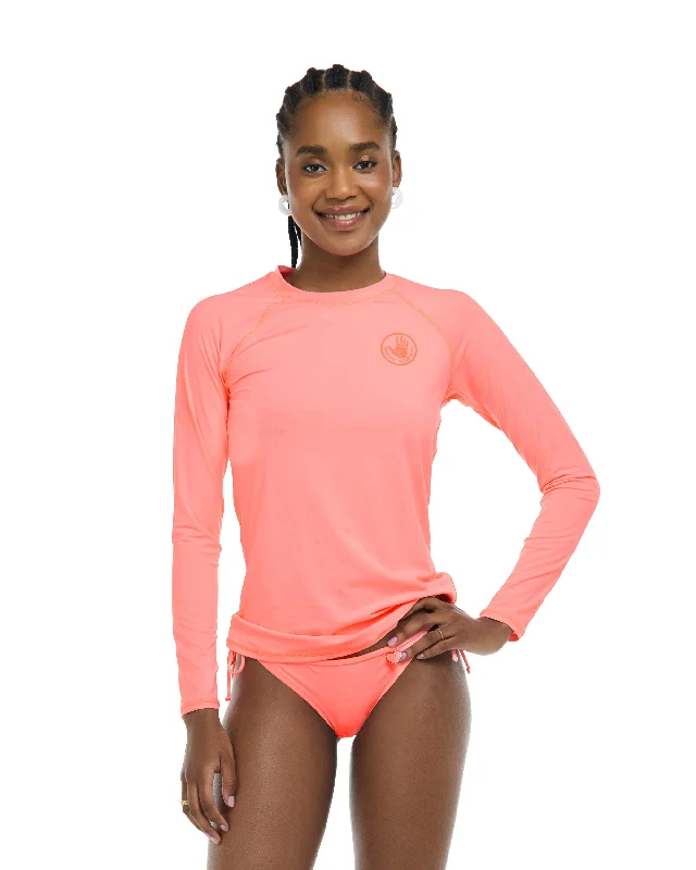 The Best Prices Smoothies Sleek Long Sleeve Rashguard - Coral