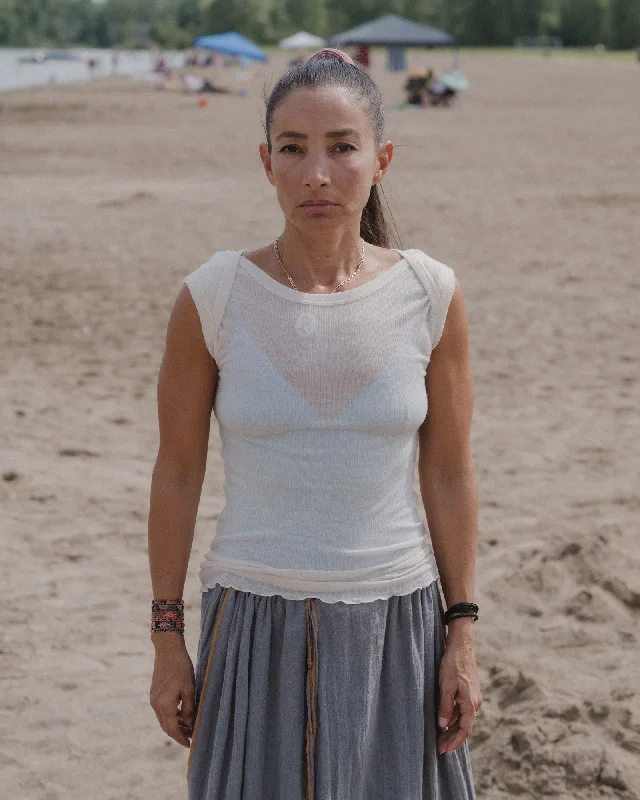 Savings Spectacular Disc Top - Fine Wool Rib - Undyed