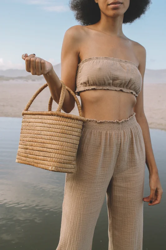 Midnight Sale bandeau top - primrose - beige