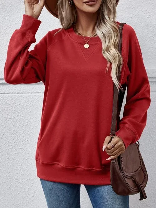 Buy More, Save More Round Neck Long Sleeve Sweatshirt