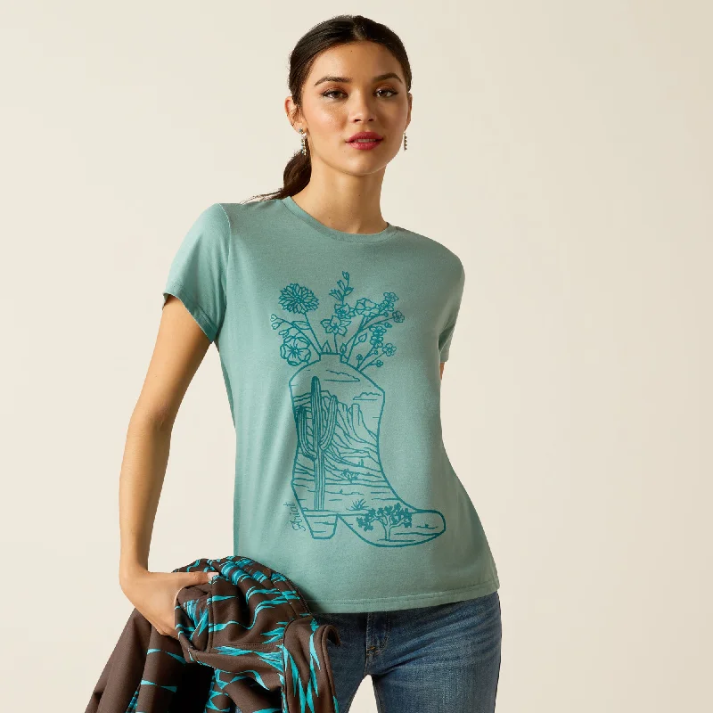 Weekend Discounts to Love Women's Ariat Garden Boot T-Shirt #10052543